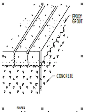 Repairs of Cracks in Epoxy Grout